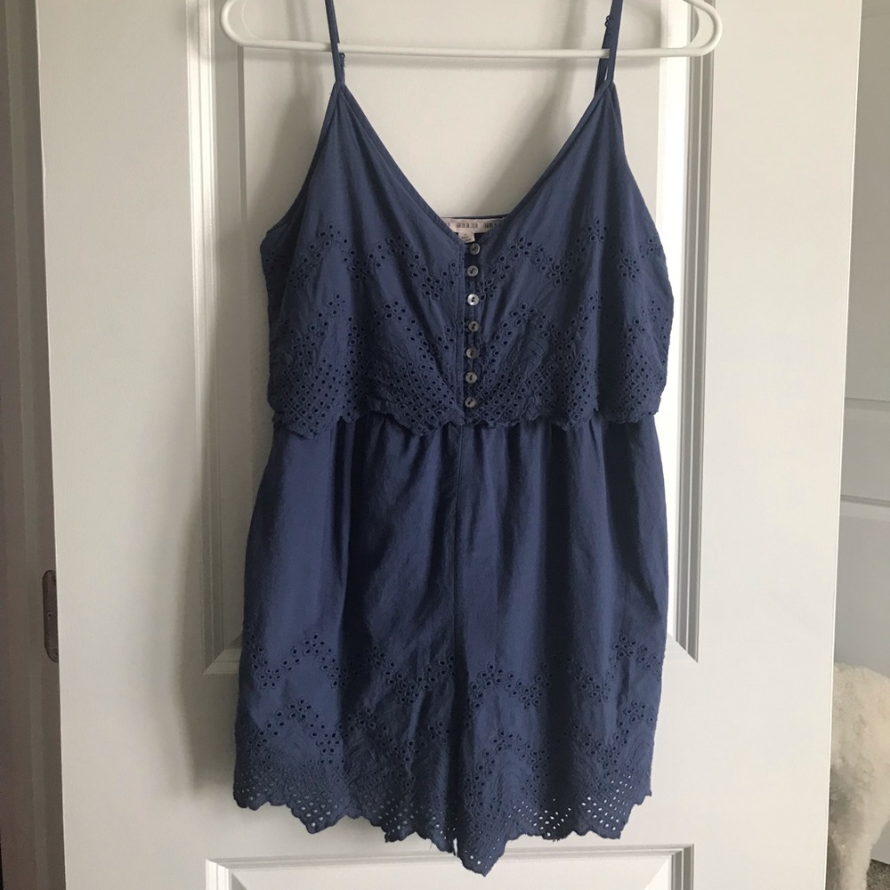 Navy Romper